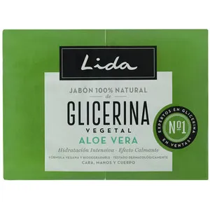 Produits bains Lida Savon 100% Naturel Glycerine Et Aloe Vera Lot 2 X pas cher