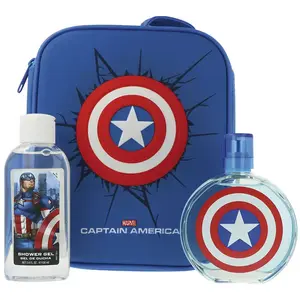 Comparateur de prix : Cartoon DISNEY - Captain America - Coffret Eau De Toilette + Gel Douche + Sac 3d