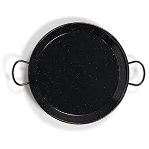 Comparateur de prix : Vaello Campos La valenciana 10 cm, poêle à paella en acier émaillé noir, noir, 34 cm
