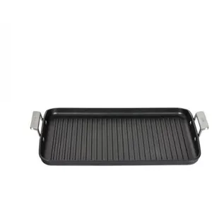 Grill rectangulaire fonte d'aluminium 34x25cm - 4653/25 - VALIRA pas cher