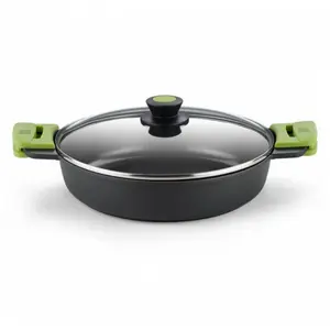 Comparateur de prix : Cocotte basse BRA Prior avec couvercle en fonte d'aluminium 24 cm
