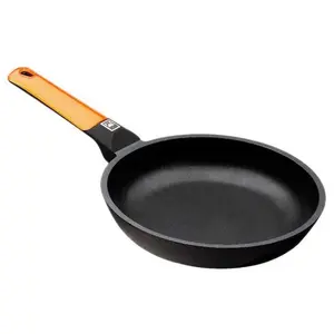 Poêle à Frire en Fonte d'Aluminium Orange Efficace BRA 18 cm pas cher