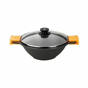 Poêle Braisogona_A272028 Noir et Orange Métal Aluminium Ø 24 cm Ø 28 cm pas cher