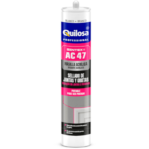 QUILOSA Mastic acrylique blanc en cartouche de 300ml AZ30007Vendu parbis-electric