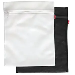 Comparateur de prix : RAYEN - Set de 2 filets à linge blanc et noir 50x40 cm
