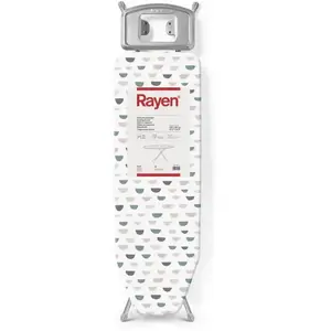 Rayen - Planche à repasser - Gamme basique - Planche avec maille métallique - Hauteur réglable - Repose - Planches - Dimensions : 38 x 120 cm