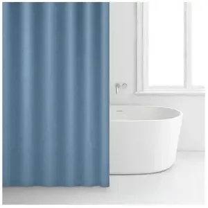 Comparateur de prix : Rideau de douche - Bleu - Polyester - 180 x 200 cm - RAYEN