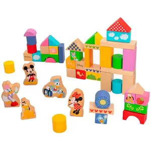 Comparateur de prix : COLORBABY 48737 Woomax-Disney Jeu de 50 Blocs + 18, Multicolore