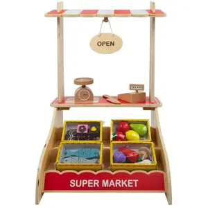 Woomax Supermarché De Jouets En Bois Avec AccesoiresVendu parcarrefour