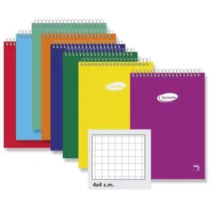 Aucune Bloc spirale 1/12 Quadrillage Oblong 80 feuilles pas cher