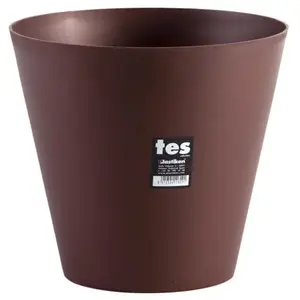 Comparateur de prix : PLASTIKEN Pot de fleurs cône Tes - 26 cm - Bronze
