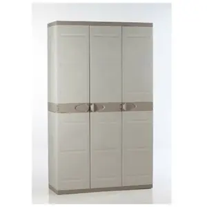 Comparateur de prix : Plastiken 9201 Armoire 3 Portes en Titane Beige