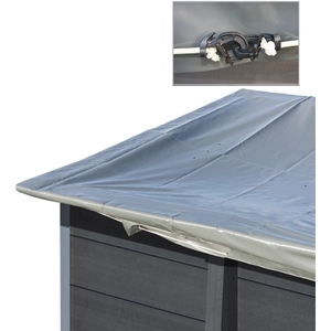 Comparateur de prix : Bâche hiver 580 g/m² pour piscine composite carrée 3,26 m x 3,26 m GRE