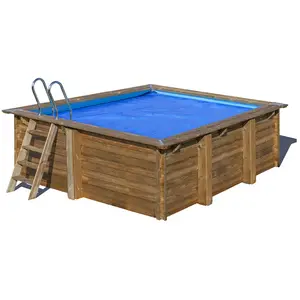 Comparateur de prix : GRE Bâche à bulles pour piscine bois carrée City 2,25 x 2,25 m - Gré