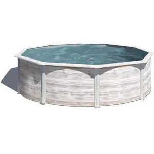 Comparateur de prix : GRE Piscine hors sol acier aspect bois Gré Finlande ø3,20 x h.1,22 m