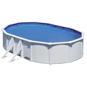 Comparateur de prix : GRE Kit piscine hors-sol acier fidji ovale 2 renforts 500 x 300 x 120 cm