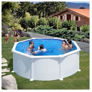 Comparateur de prix : Gre Pools Piscine Avec Murs Acier Atlantis 350x132 Cm Ø 350 x 132 cm