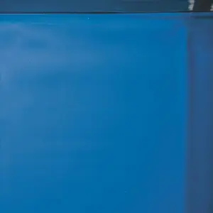 Liner bleu uni overlap 30/100 - 7.30 x 3.75 m x h. 1.20 m GRE pas cher