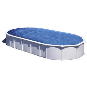 GRE Kit piscine hors sol haïti ovale avec renforts en u 915 x 470 x 132 cm pas cher