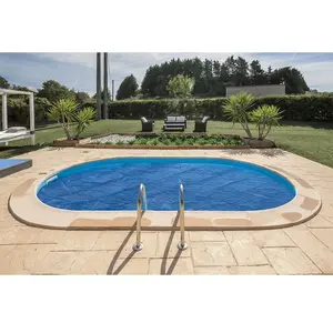 Bache été à bulles pour piscines enterrées ovales 6X3.2 m Gre pas cher