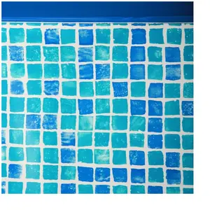 Comparateur de prix : Liner piscine rond en PVC mosaïque - Gre Pool - Ø 550 x h 132 cm