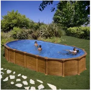 GRE Piscine acier Gré ovale Amazonia 744 x 399 x H.132 cm - Filtre à sableVendu parrue-du-commerce