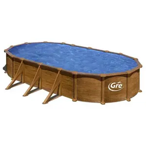GRE Piscine Gré Dreampool MAURITIUS ovale 6.10x3.75x1.32m pas cher