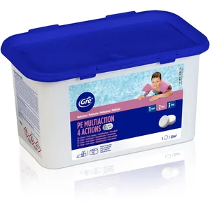 GRE Chlore 4 actions sans acide borique 1 kg - Gré pas cher