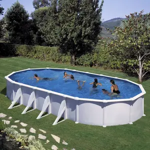 GRE Piscine ovale hors sol en kit 1000 x 550 x 132cm avec renfortsVendu parrakuten