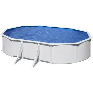 Comparateur de prix : Kit piscine hors-sol acier ovale bora bora 6.10 x 3.75 x h.1.20 m GRE