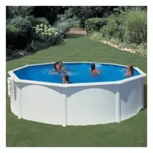Comparateur de prix : Kit piscine hors-sol bora bora acier blanc ronde Ø350 x h120 cm GRE