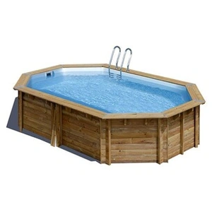 SUNBAY Piscine bois Cannelle 5,35 x 3,35 x 1,17 m - Gré pas cher
