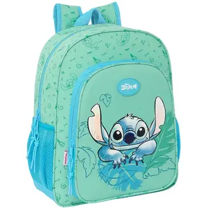 Sac à dos - Safta - Disney Stitch Aloha - Vert - 32x12x38cm - Adaptable trolley