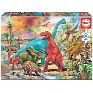 Puzzle de 100 pièces Educa Dinosaurios TU