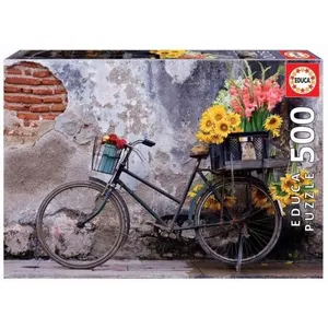 Educa 500 Bicyclette avec des Fleurs pas cher