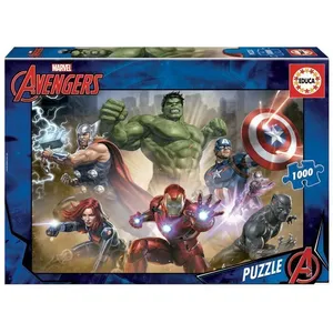 Puzzle 1000 pièces AVENGERS - EDUCA - Dessins animés et BD - Enfant 12 ans+ pas cher