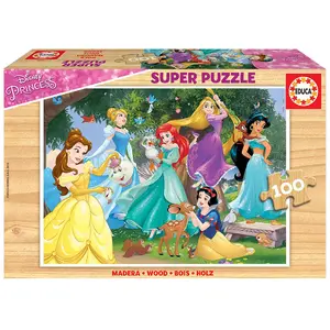 Educa - Princess Bois Disney Princesses 100 pièces, 17628 pas cher