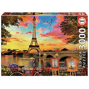 Comparateur de prix : Educa Borras Puzzle En Bois Coucher De Soleil À Paris 3000 Pièces
