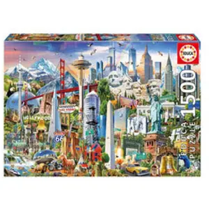Puzzle Architecture et monument - EDUCA - 1500 pièces - Pour adultes pas cher