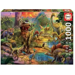 Puzzle de 1000 pièces Educa Tierra Dinosaurio TU pas cher