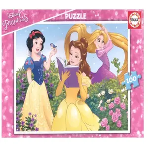 Educa Puzzle 100 pièces : Princesses Disney - Blanche-Neige, Belle et Raiponse