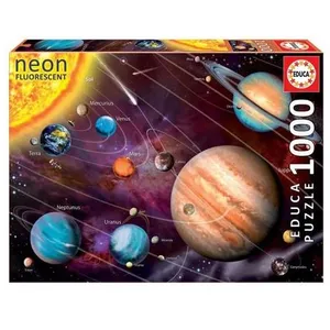 Comparateur de prix : Collection de puzzles Educa 1000 pièces (Système solaire au néon)