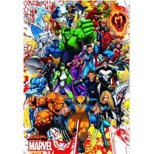 Puzzle Marvel 500 pièces - Educa - Les Héros de Marvel pas cher