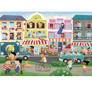 Educa Puzzle d'observation 50 pièces : Détective puzzle : En Ville pas cher