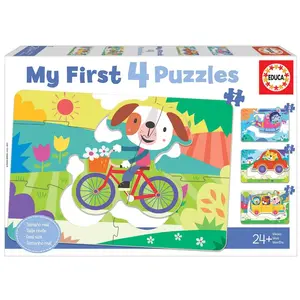 Educa Mes Premiers Puzzles Progressifs de 5 à 8 pièces : Véhicules pas cher