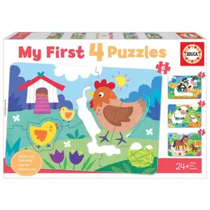 Educa Mes Premiers Puzzles Progressifs de 5 à 8 pièces : Mamans et bébés pas cher