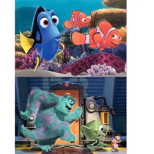 Educa Puzzles en bois 2 x 25 pièces : Pixar : Le Monde de Dory et Mons...Vendu parkaufland