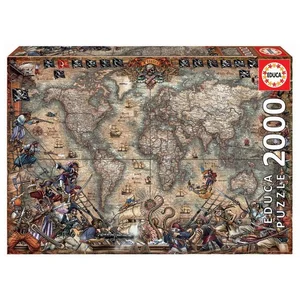 Puzzle Educa Borras - 2000 Pièces Carte Des Pirates