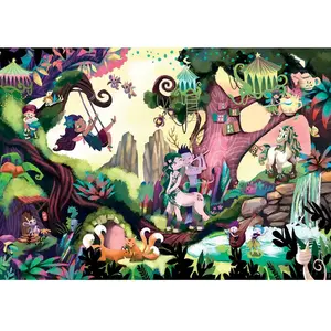 Educa Puzzle 200 pièces : Mysterious Puzzle Junior : Forêt Enchantée pas cher