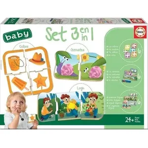 Comparateur de prix : Set de 3 jeux éducatifs - EDUCA - Set Baby 3 en 1